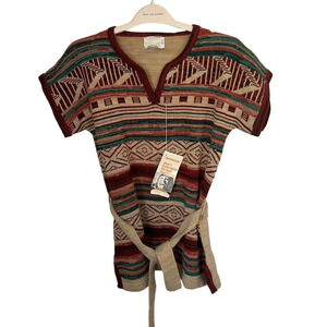 Vintage Aztec Donkenny Knit Pullover L